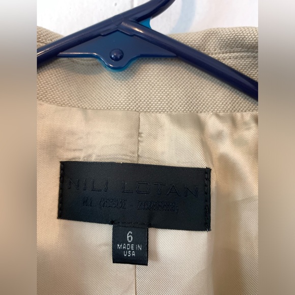 Nili Lotan Womens Francoise Oversized Jacket in the color Sand size 6 - Picture 7 of 11